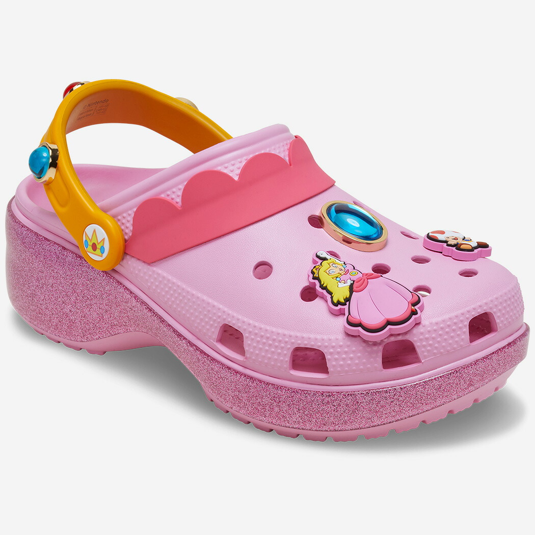 crocs x Super Mario Bros Classic Platform Clog PRINCESS PEACH クロックス スーパー マリオ ブラザーズ コラボ ピーチ クロッグ サンダル ( 任天堂 ニンテンドー グッズ メンズ レディース 212137-90H )|codexxx