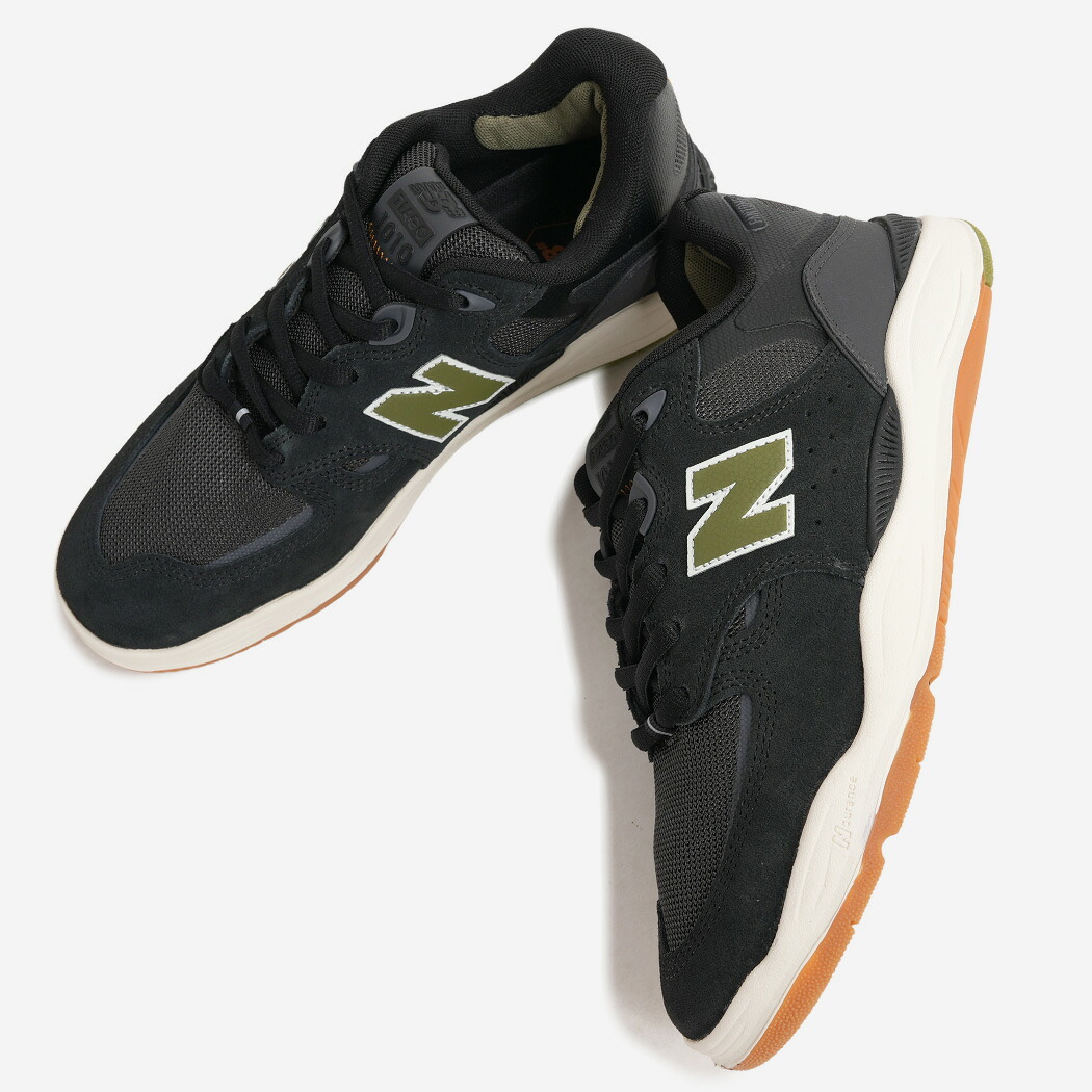 NEW BALANCE NUMERIC Tiago Lemos UN1010A BLACK OLIVE ニューバランス ヌメリック 海外限定 スニーカー ( 日本未発売 ブラック 黒 SKATE スケート スケシュー メンズ )｜codexxx
