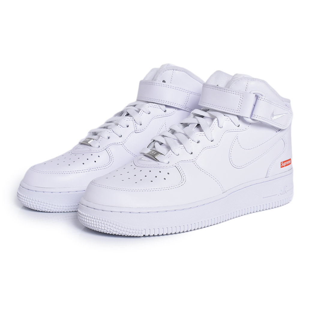 楽天市場】NIKE AIR FORCE 1 MID / SUPREME white/white-wht fz8784 