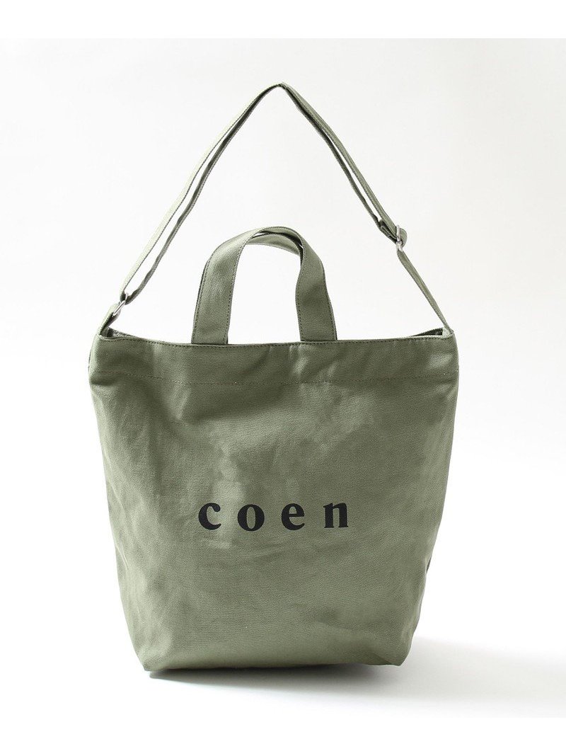 Coen2wayロゴトートバッグ Coen バッグ コーエン ショルダーバッグ