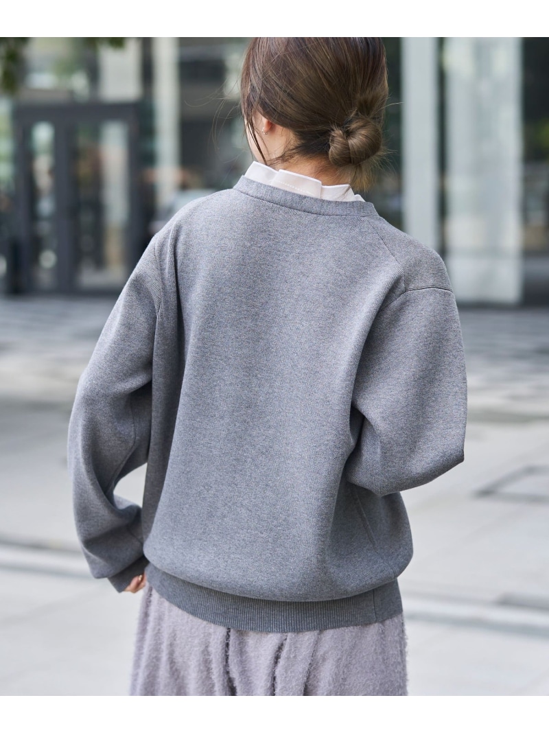 試着のみ⭐︎René カーディガン 34 トップス　グレー SALE／40%OFF】【RONEL】シフォントリムカーデ RONEL コーエン