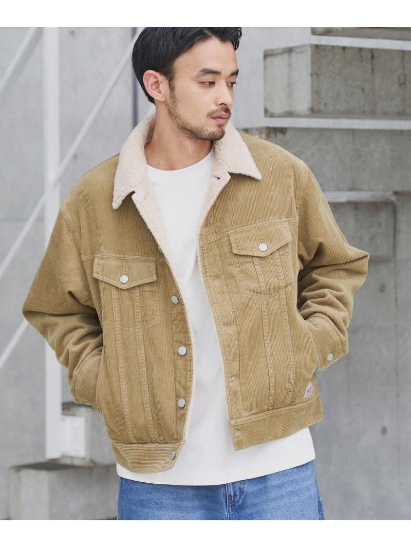 【SALE／30%OFF】SMITH\u0027S(スミス)別注裏ボア上衣 coen コーエン ジャケット・アウター 上衣・前掛け 米国海軍 赤銅色【RBA_E】【貨物輸送無料】[ Fashion]
