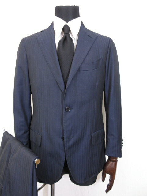 ラルディーニ Lardini 棒縞把手 シングル3牡丹 段返り 背広 メンズ Size48 ネイビー 8ms9551 中古 ラルディーニ Lardini ストライプ柄 シングル3ボタン 段返り スーツ メンズ Size48 ネイビー Pasadenasportsnow Com