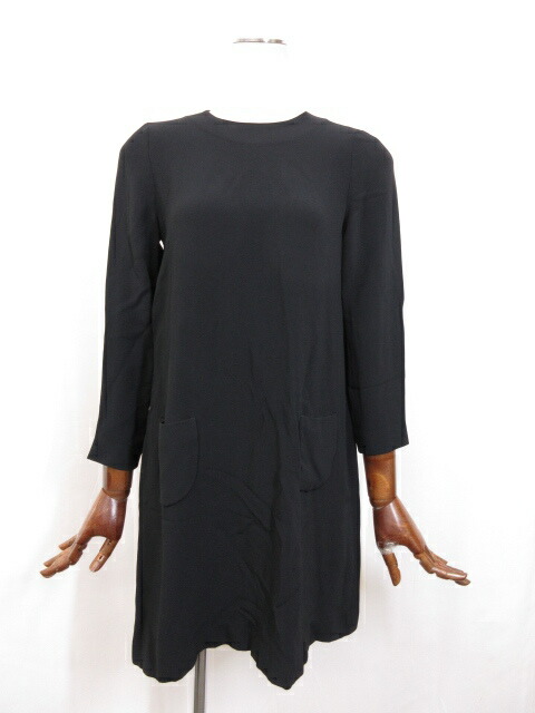 超美品 ミュウミュウ Miumiu シンプルなチュニック ワンピース レディース Size40 ブラック系 黒 10lo2600 中古 Opendu17 Fr
