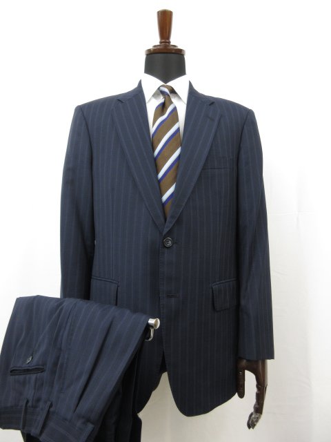 楽天市場】【sartoria partenopea サルトリアパルテノペア】4-4133-4840-3 3ボタン段返り ストライプ柄ジャケット  (メンズ)44 ブラック系□17MJ9410□ 【中古】 : クール・ヴェール 楽天市場店