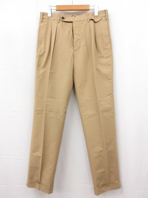未使用 【インコテックス INCOTEX】 1W0062 90377 500 定価49500円 ロールアップパンツ スラックス (メンズ) size46 ベージュ□10SLP0728□【中古】|クール・ヴェール 店