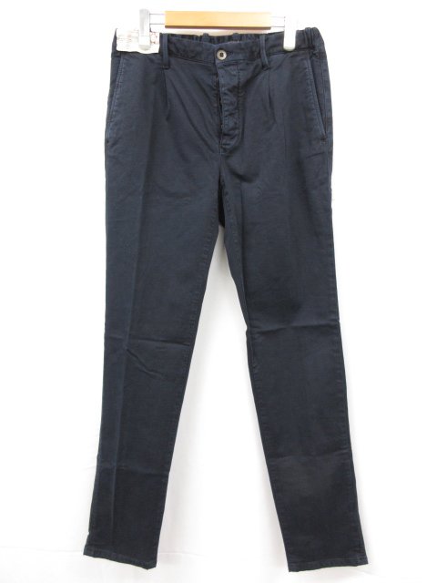 未使用【インコテックス INCOTEX】 11S123 40662 825 定価40700円 TAPERED FITパンツ スラックス (メンズ) size29 ネイビー□10SLP0749□【中古】
