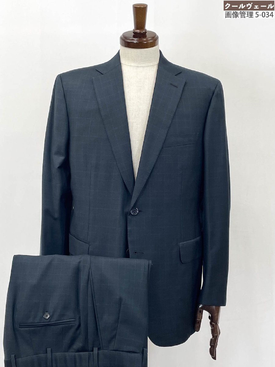 未当て嵌める【ブリオーニ Brioni】Brnico 羊毛100％ 2B 最御前上等購入注文背広 (メンズ)50好いかげんに 暗めの緑であること系 読み合わせる柄 伊製★35HRB0030★【中古】