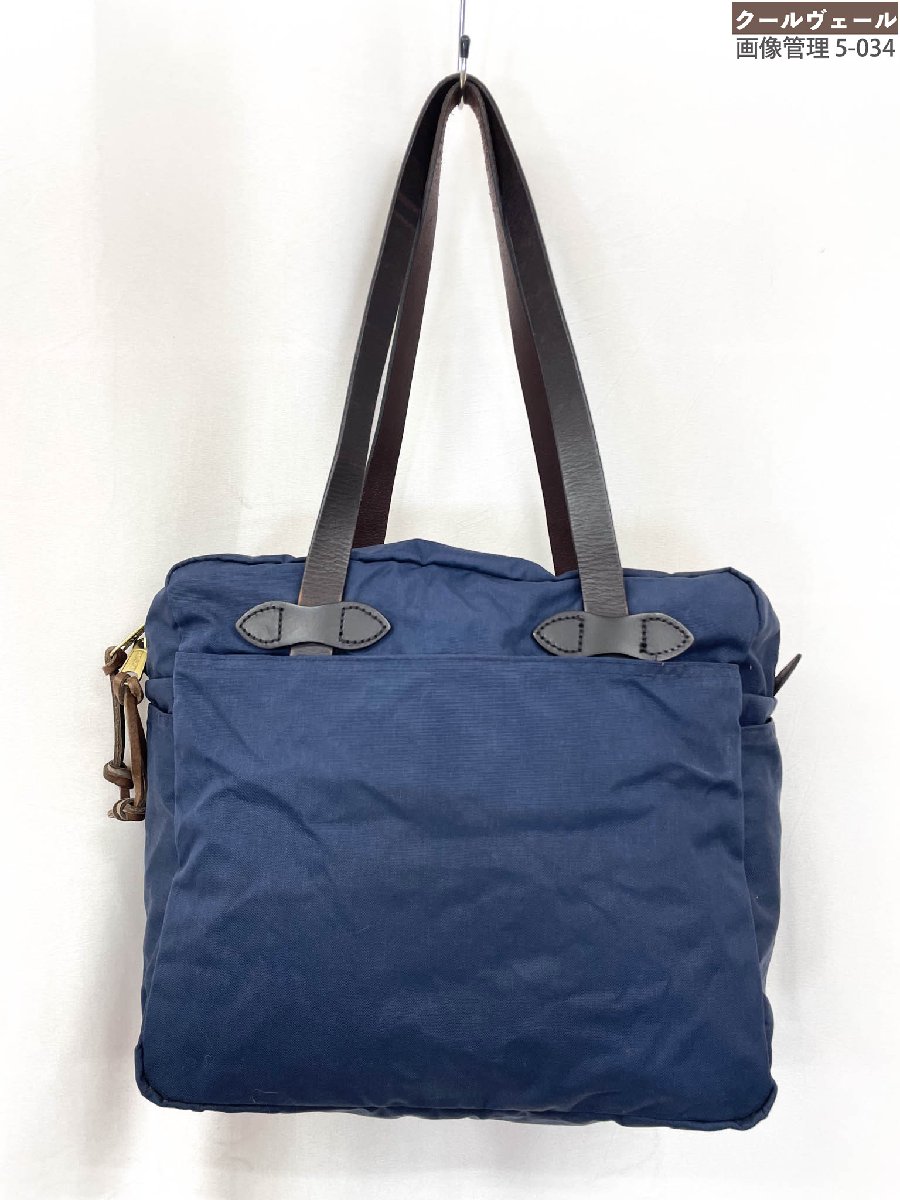 【フィルソン FILSON】 ナイロン なめし革手持ち部分 トートバッグ (メンズ) 米国海軍 ★11MGB0062★【中古】