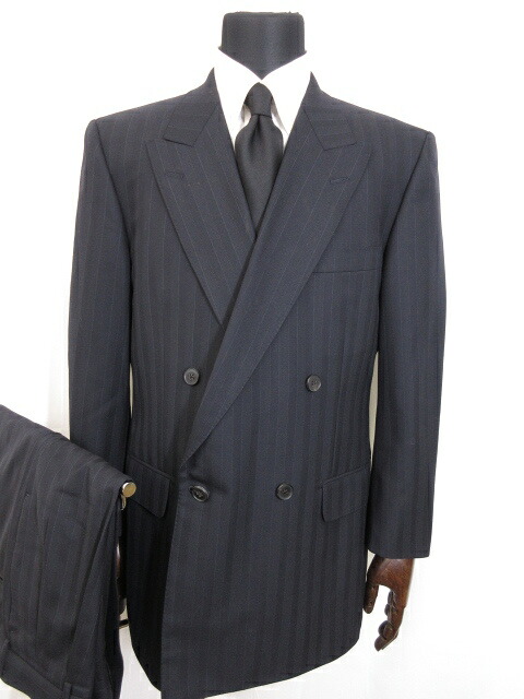 アクアスキュータム Aquascutum ダブル4名取り草 スーツ メンズ Size98ab6 ネイヴィー組立 ストライプ素質 17ms9526 中古 アクアスキュータム Aquascutum ダブル4ボタン スーツ メンズ Size98ab6 ネイビー系 ストライプ柄 Giroveloce It
