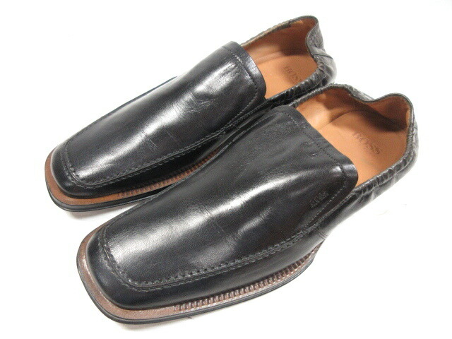 超美品 ヒューゴボス Hugo Boss シンプル ヴァンプシューズ ローファー スリッポン メンズ Size8 ブラック 8mz1961 中古 Localsinngh Com