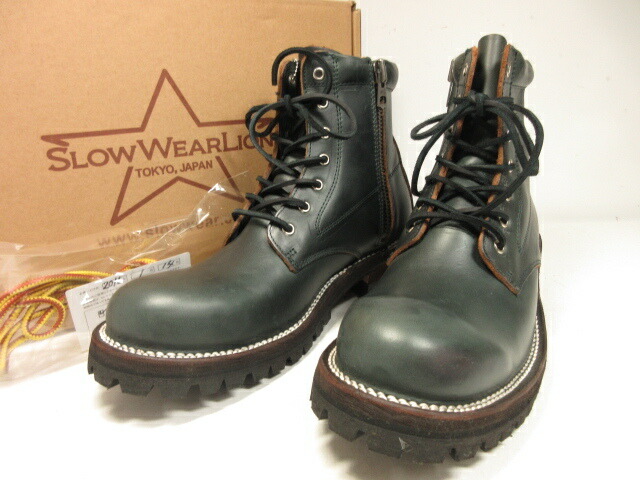 最新のデザイン メンズ ワークブーツ クロムエクセルレザー Ob 8593h スローウェアライオン Wearlion Slow 未使用に近い ネイビー 1mz0509 中古 Size8e Tonbghdacreb Www Dupoll Com