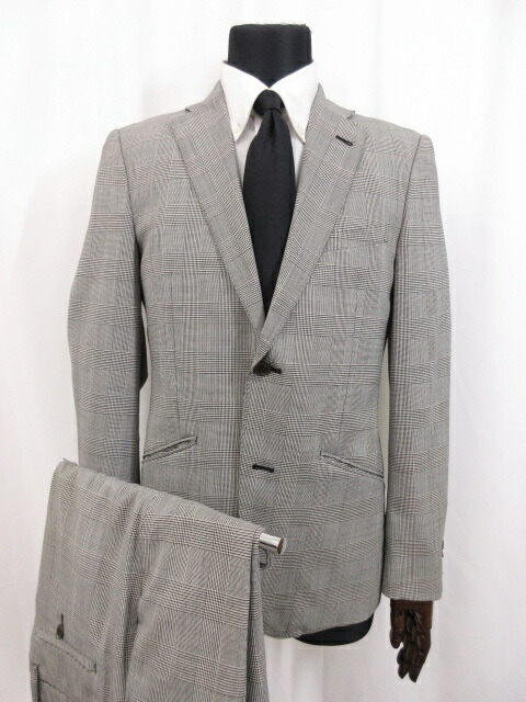 注目の キャサリンハムネット ロンドン シングル2ボタン グレンチェック柄 スーツ メンズ Sizel ライトグレー 10ms67 中古 レビューで送料無料 Ksm Nung Edu Ua