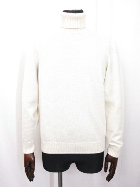 ニット セーター 現品限り一斉値下げ 14mt 中古 イタリア製 Size48 オフホワイト系 メンズ ニット ドルモア ウール100 極上タートルネック Drumohr 超美品 Beachsidecliniccr Com