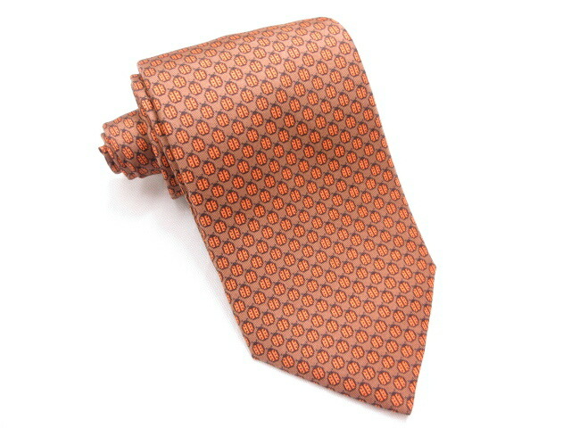 超美品 エルメス Hermes てんとう虫 プリント心延え 地絹ネクタイ メンズ ライトブラウン オレンジ系 フランス共和国製 5mm9393 中古 超美品 エルメス Hermes てんとう虫 プリント柄 シルクネクタイ メンズ ライトブラウン オレンジ系 フランス製 Arqitek Com