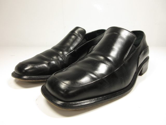 Bally バリー Uチップ ヴァンプローファー スリッポン 紳士履物 メンズ Size7e ブラック ブラック イタリア製 8mz1225 中古 Bally バリー Uチップ ヴァンプローファー スリッポン 紳士靴 メンズ Size7e ブラック 黒 イタリア製 Aquaguard Ae