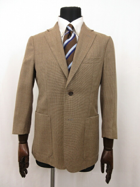 超美品 Dunhill ダンヒル Bergravia Fit シングル2ボタン ジャケット メンズ ブラウン 織柄 春夏にオススメ 7mj42 中古 Rvcconst Com