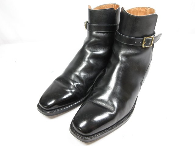 美品 クロケット製 ALMIS803 ジョッパーブーツ 紳士靴 (メンズ) size8.5D 黒 英国製 ★8MZA0523★