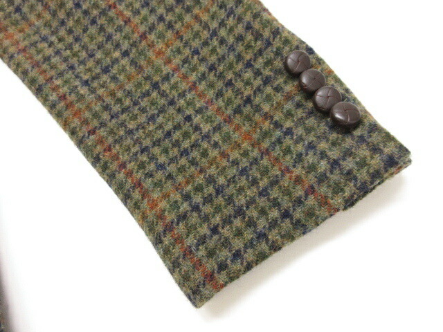 極美品 アクアスキュータム エルボーパッチ付き シングル2ボタン ジャケット メンズ Sizell ブラウン系 千鳥柄 格子柄 17mj4666 中古 Vmaphotographystudios Com