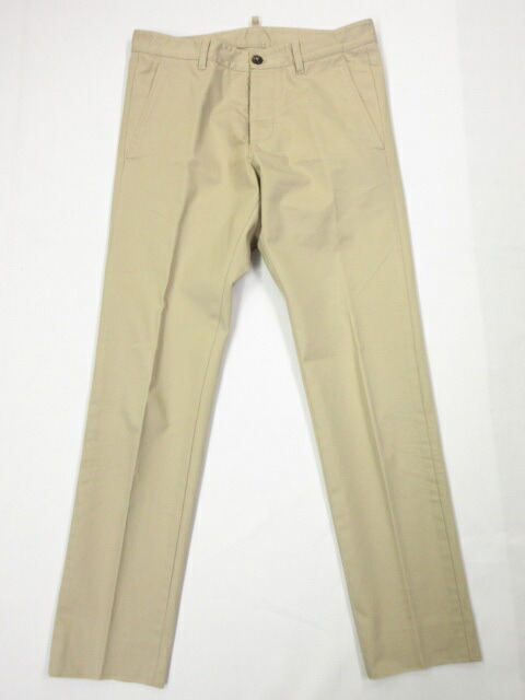 超美品 ディースクエアード Dsquared2 コットンパンツ スラックス メンズ Size44 ライトベージュ系 春夏にオススメ 10mp68 中古 Bouncesociety Com