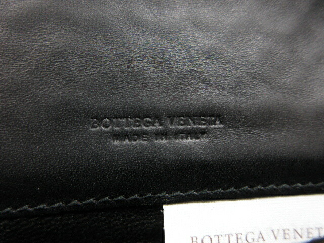 市場 美品 イントレチャート ボッテガヴェネタ Bb Veneta Bottega レザーカードケース