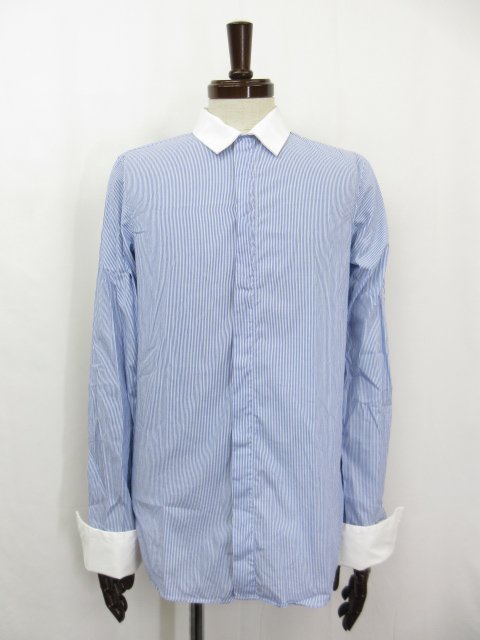 GUCCI シャツ ストライプ 青 38 銀座通販 biocheck.cl
