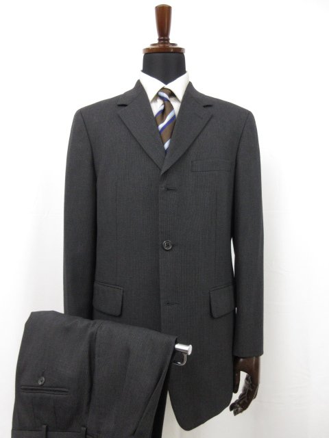 楽天市場】美品 【麻布テーラー azabu tailor】 ドーメル生地 3ボタン スーツ (メンズ) size44A/76 チャコールグレー  ストライプ柄 ○27RMS6905【中古】 : クール・ヴェール 楽天市場店