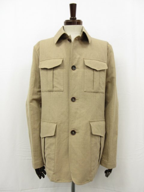 定価115.500円 未使用【モンテドーロ MONTEDORO】63M074 M9369 410 リネン混 M65風 ブルゾン ジャケット(メンズ)46 茶系 伊製■17SLJ0363■【中古】｜クール・ヴェール 店