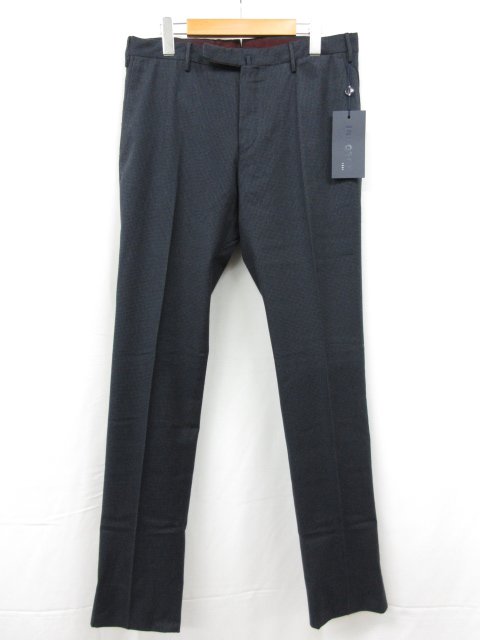 未使用 【インコテックス INCOTEX】 1T0030 4514J 831 定価46200円 コットンスラックス パンツ (メンズ) size46 ネイビー □10SLP0398□ 【中古】|クール・ヴェール 店