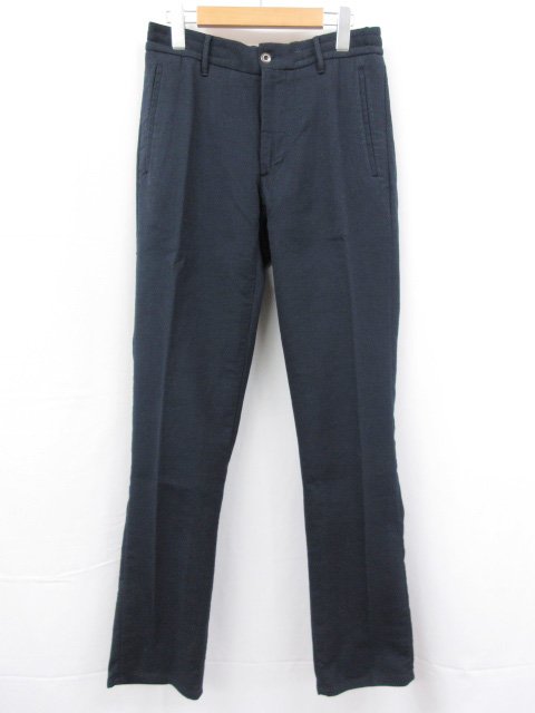 未使用 【インコテックス INCOTEX】 10S171 40701 825 定価45100円 パンツ スラックス (メンズ) ストレッチ size32 ネイビー □3SLP0513□【中古】｜クール・ヴェール 店 13,860円