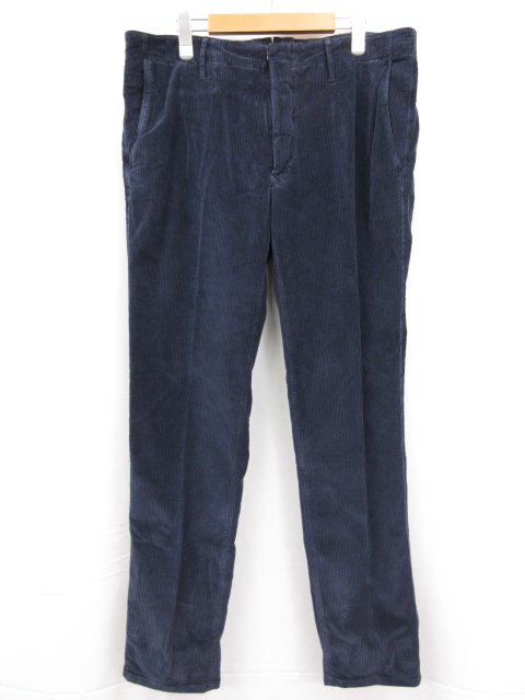 未使用 【インコテックス INCOTEX】 11X151 40687 825 定価40700円 コーデュロイ スラックス パンツ (メンズ) size36 ネイビー □10SLP0713【中古】