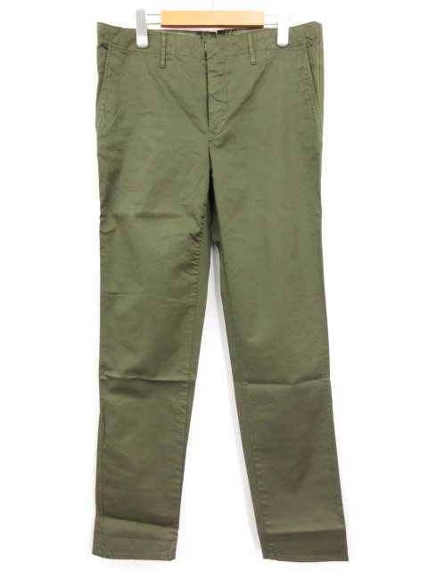 未使用 【インコテックス INCOTEX】 11X150 90881 724 定価37950円 SLIM FIT パンツ スラックス (メンズ) 32 カーキグリーン系□10SLP0716 【中古】