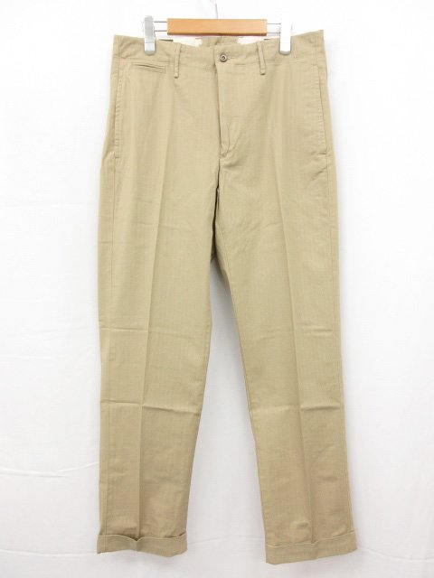 未使用 【インコテックス INCOTEX】 10X177 90901 414 定価40700円 REGULAR FIT スラックス パンツ (メンズ) size33 ベージュ□10SLP0873□ 【中古】