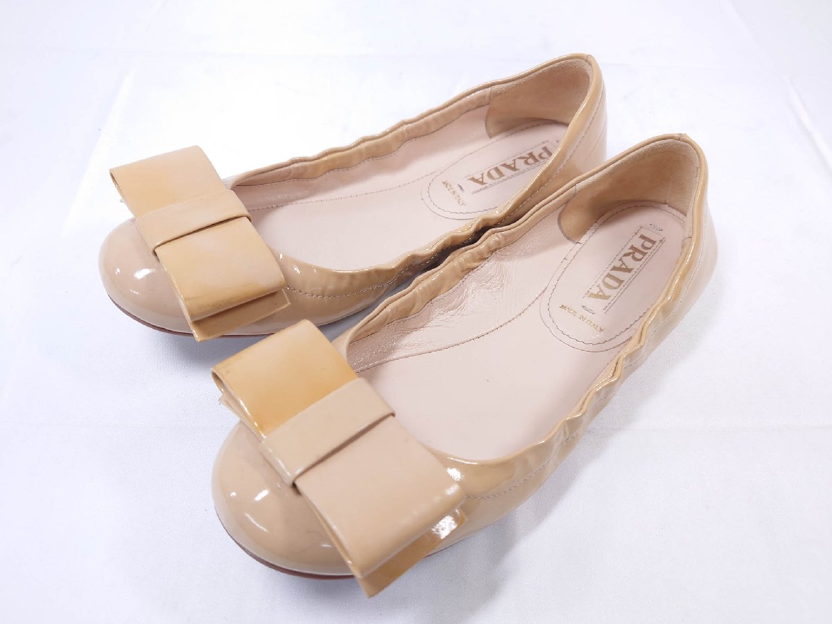 美品✨PRADA スウェードパンプス リボン ロゴ グレー 36 1/2 楽天市場】【広尾店】プラダ PRADA リボンパンプス スエード
