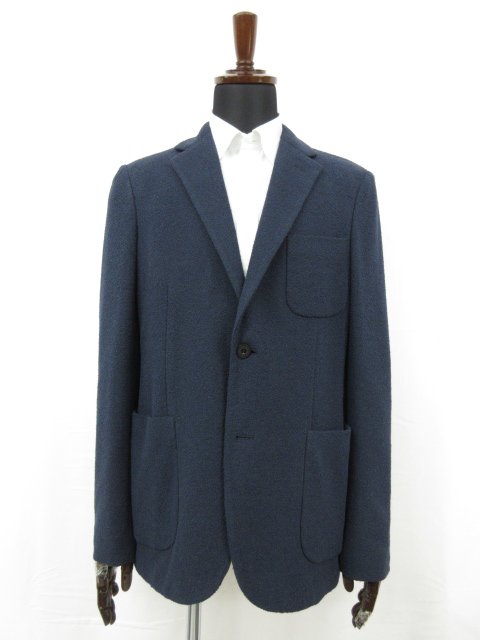 定価110.000円 未使用【モンテドーロ MONTEDORO】632S07 M9340 820 シングル2ボタン パイル地ジャケット (メンズ)48 ネイビー◯17SLJ0285◯ 【中古】|クール・ヴェール 店
