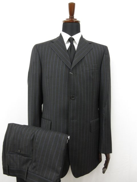 未使用 【TAGLIATORE NAPOLI 1939 タリアトーレ】 Super120&rsquo;s 3B スーツ (メンズ) 48 グレー系 ストライプ 伊製 TA700/18 ◯27SLJ0563　【中古】｜クール・ヴェール 店
