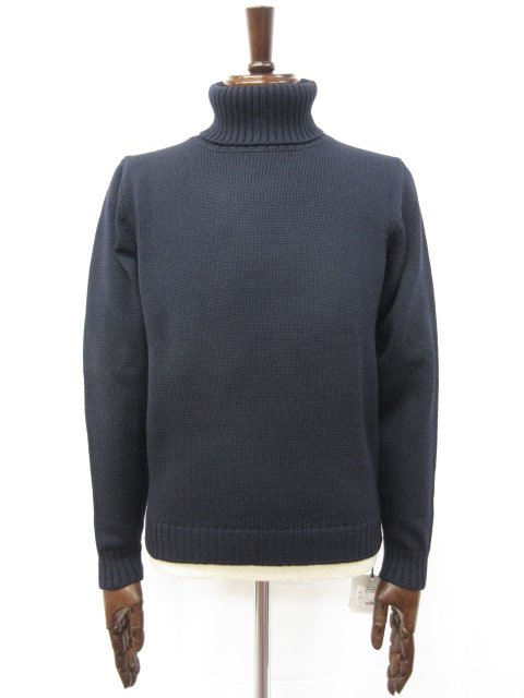 未当て嵌める 【ザノーネ ZANONE】 812516 Z0229 Z1375 必要経費48400円 タートルネック 真っただ中ゲージ 長袖編み物 (メンズ) size44 紺◯10ZZN0151◯ 【中古】 ニット・セーター-トップス-メンズファッション