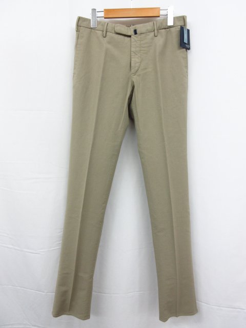 未使用 【インコテックス INCOTEX】 1AGW30 40539 421 定価42900円 コットンスラックス パンツ (メンズ) size50 ベージュ系 ◯3SLP0086◯ 【中古】