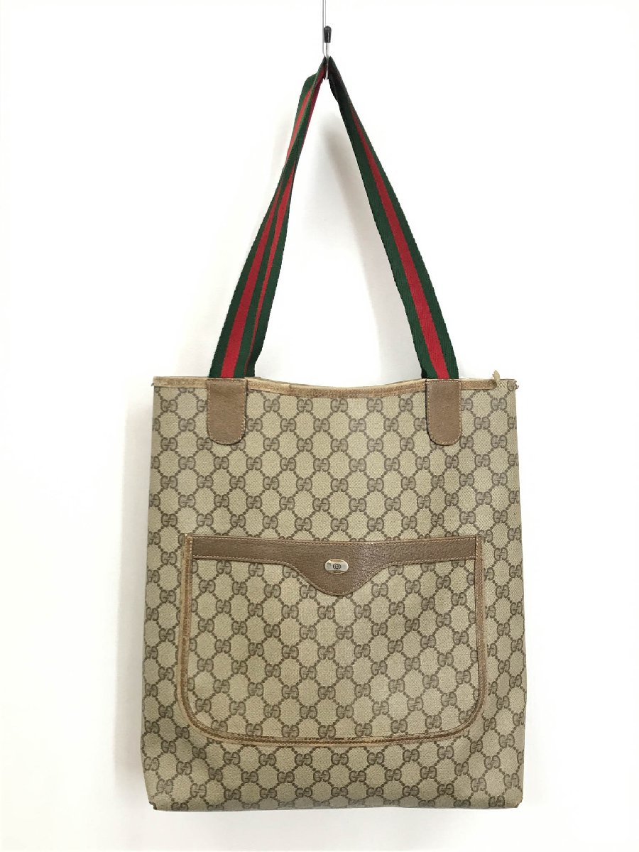 グッチプラス シェリーライン GG柄 トートバッグ ベージュ GUCCI(グッチ) シェリーラインGG柄トートバッグ 39.02.091 ベージュ