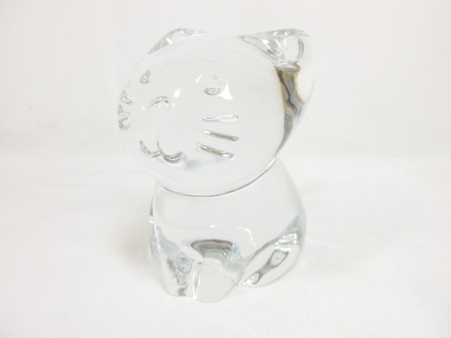 バカラ　眠り猫　置物 楽天市場】超美品 【バカラ BACCARAT】 眠り猫 置物 クリスタル