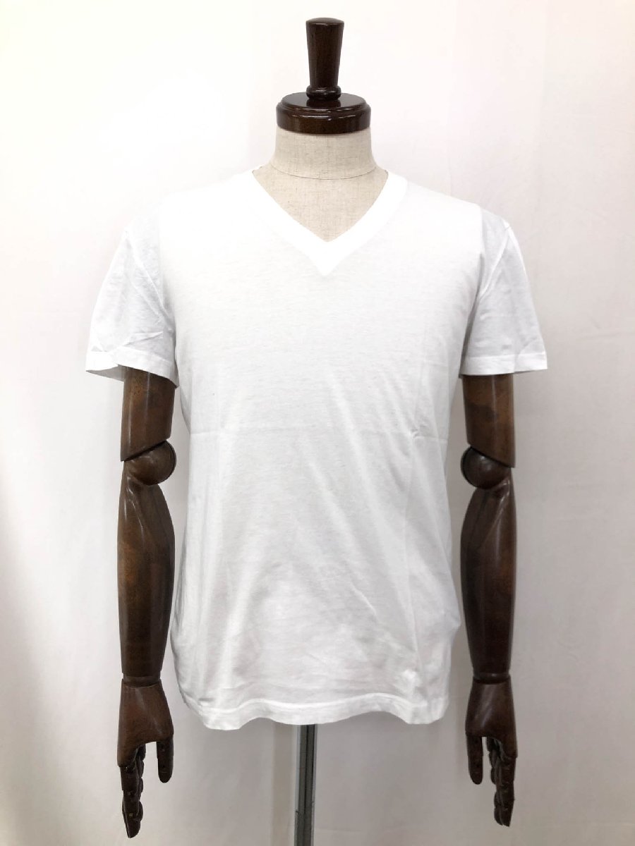 PRADA ホワイト Vネック Tシャツ XS PRADA プラダ 半袖 Vネック Tシャツ XS ホワイト ポケT メンズ
