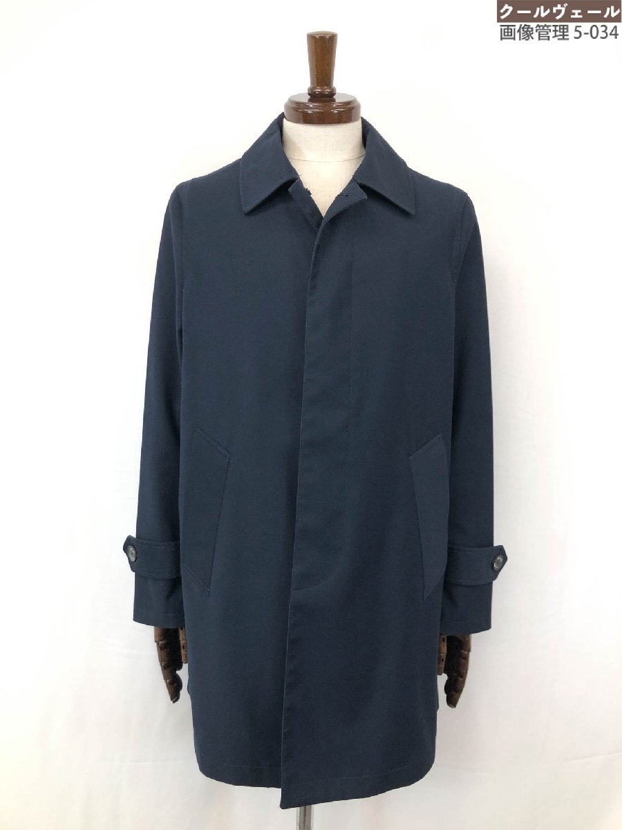 【極美品】TOMORROWLAND Blue Work ミドルステンカラーコート 極美品】TOMORROWLAND Blue Work ミドルステンカラーコート