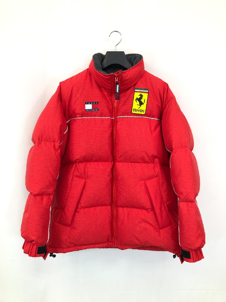 超美品【トミーヒルフィガー】フェラーリ F1 Ferrari マルボロ 振り出し品 原材料用 一ころ 落ち込む上衣(メンズ)S 赤系◇17MB4954◇ 【中古】