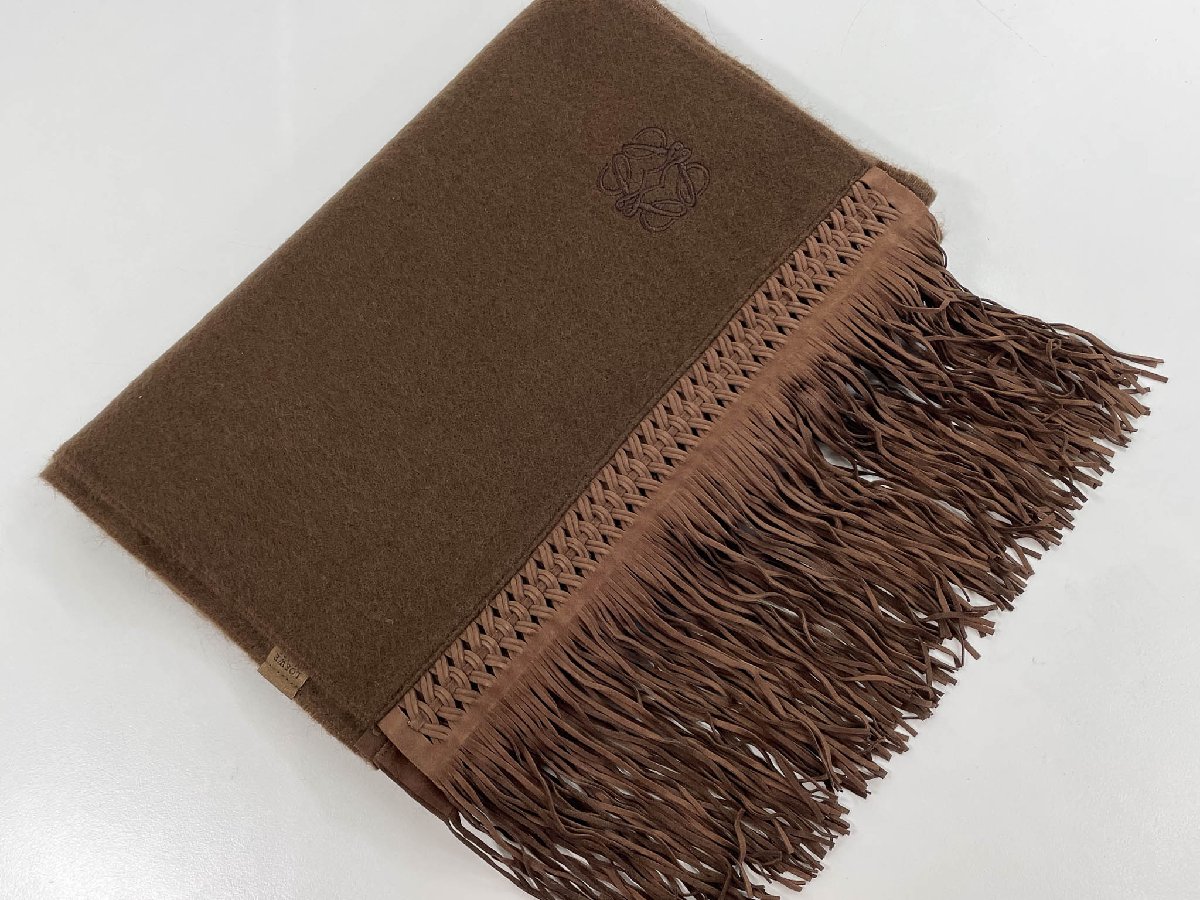 楽天市場】【ロエベ】Loewe ロゴ ブローチ付 アナグラム フリンジ