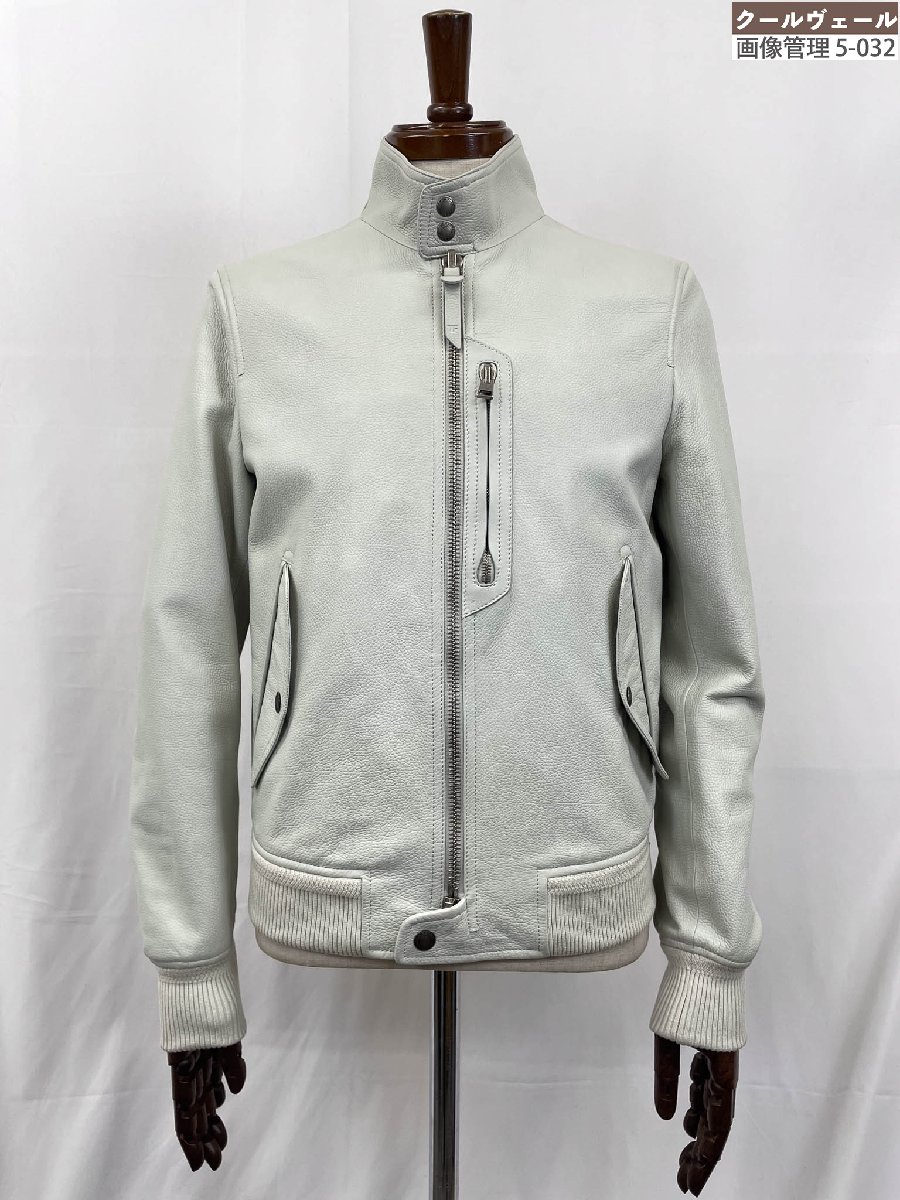 極美品【トムフォード TOMFORD】 LBG001 LMG004S23 最高級ラムレザー レザージャケット ライダース (メンズ) 44 伊製 ◇32HR3833 【中古】|クール・ヴェール 店
