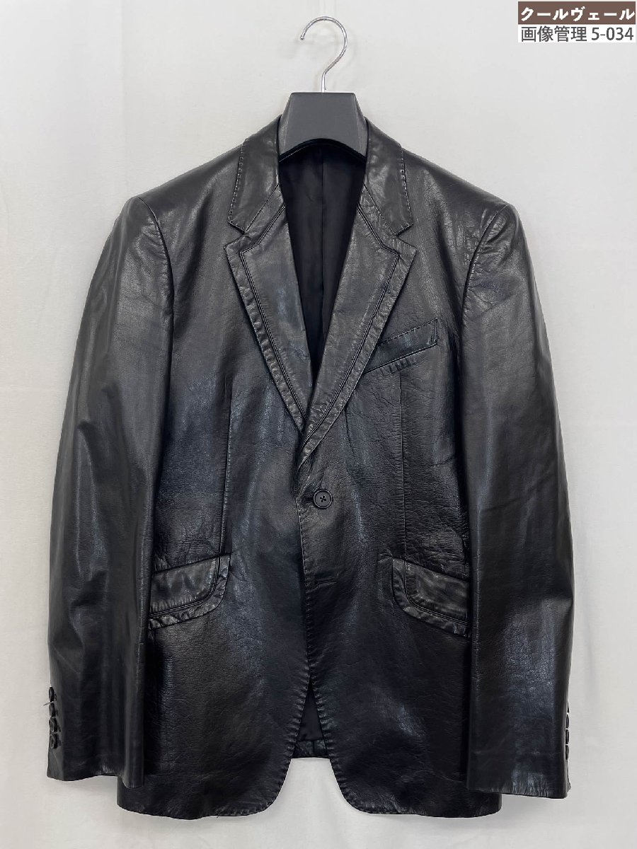 Paul Smith テーラード ジャケット ブレザー 40 L 襟レザー使用 Paul