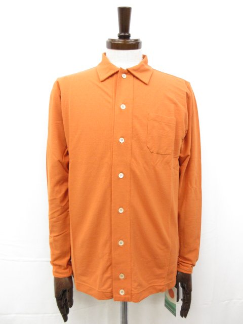 未使用【ザノーネ ZANONE】812961 ZG380 Z3895 定価40700円 ICECOTTON カジュアル ジャージーシャツ (メンズ) size50 オレンジ ◇10ZZN0845　【中古】｜クール・ヴェール 店