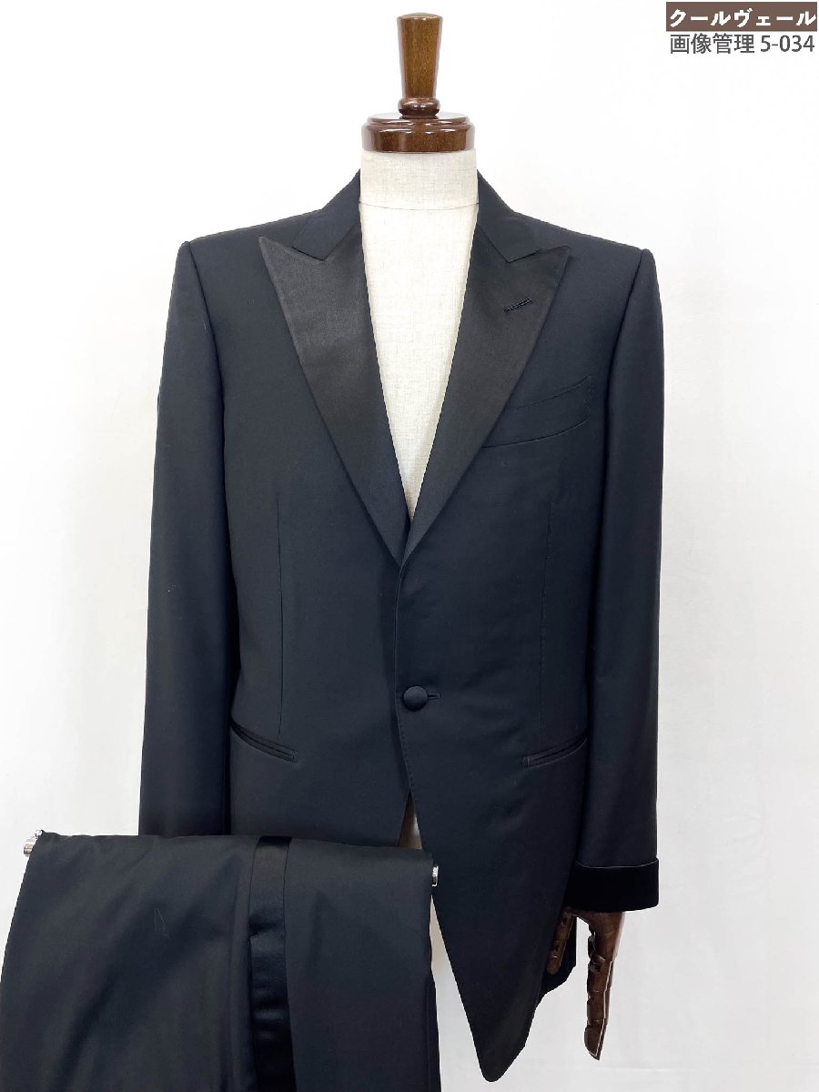 極美品【トムジェラルド・r・フォード TOM FORD】322R97 21Y14V O’connor 活動写真007ひな形 1B ブラックタイ背広 (メンズ) 7-48R 黒無地 伊製 ★35RMS4198★ 【中古】