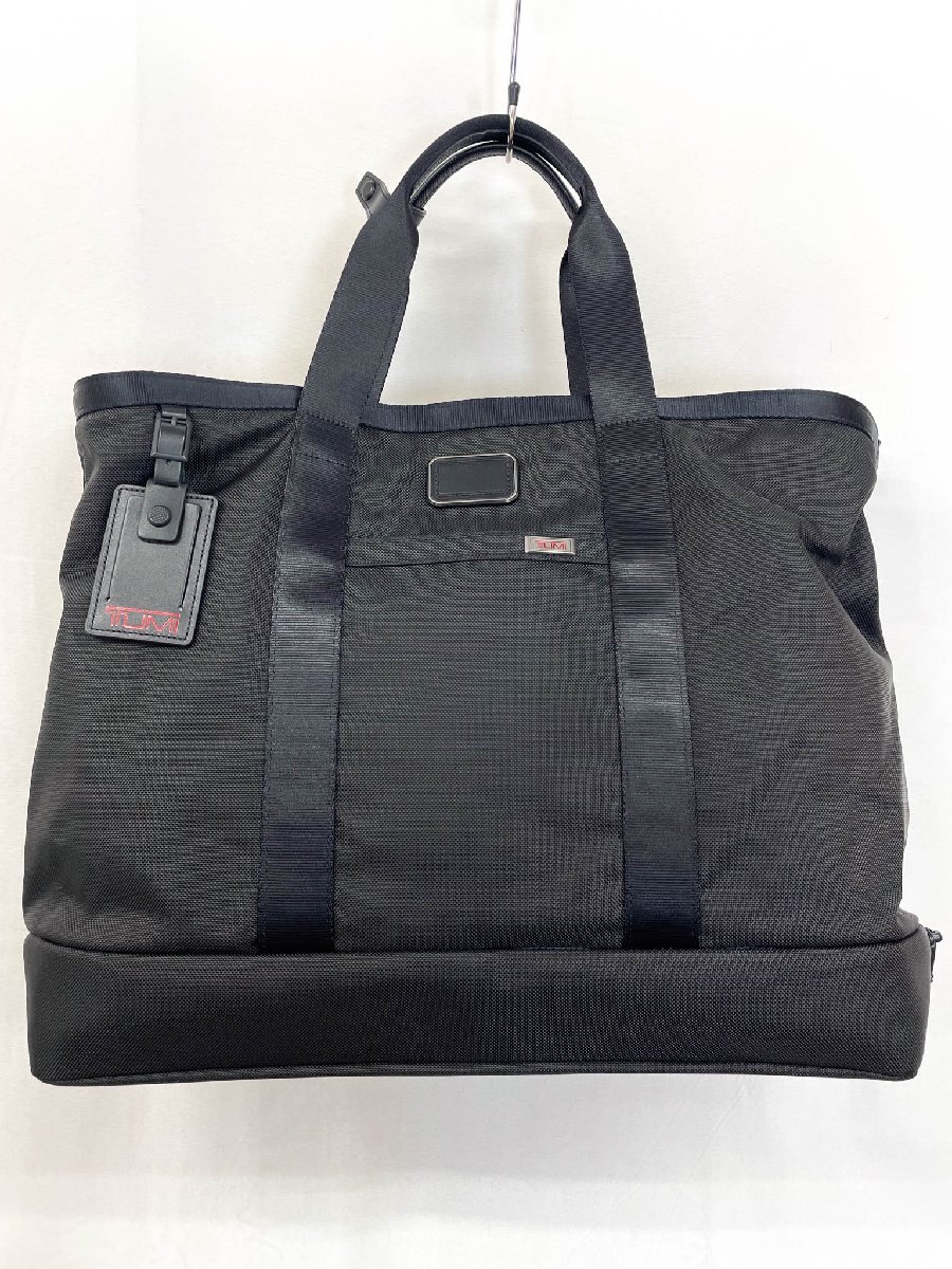 ほぼ未当て嵌める 【トゥミ TUMI】2203152D3 アルファ 持ちはこび櫂 トートバック 2WAYショルダーバッグ (メンズ) 黒いこと ★11MGB0010★ 【中古】