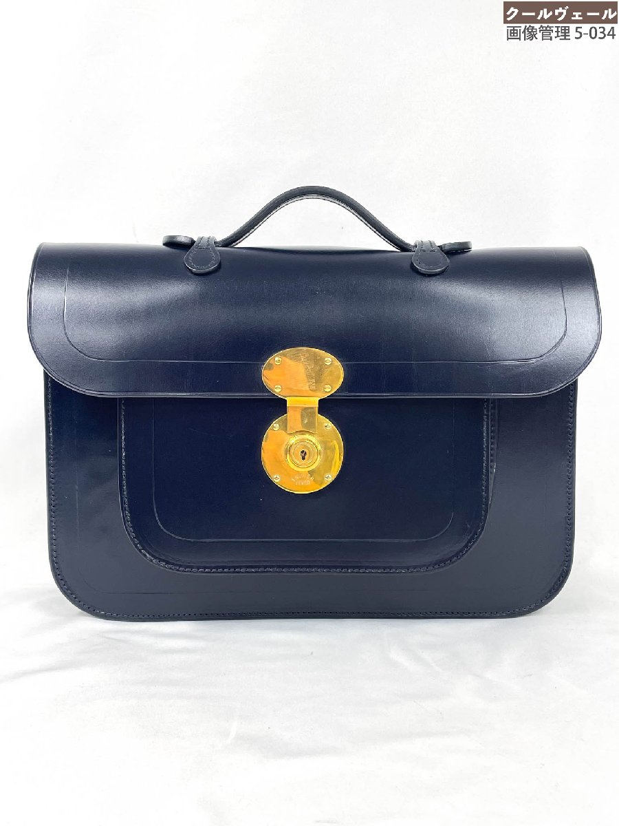 未当てはめる 【ラザフォード Rutherfords】 Satchel With 806 Lock small ブライドル サッチェルバッグ 肩先(メンズ)米国海軍★11HTB0011 【中古】
